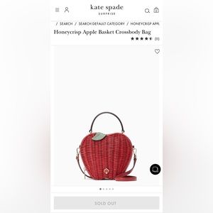Kate Spade honeycrisp apple crossbody, red multi